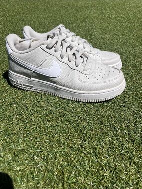 Nike off white Air Force One’s Low-Top Leather Sneakers